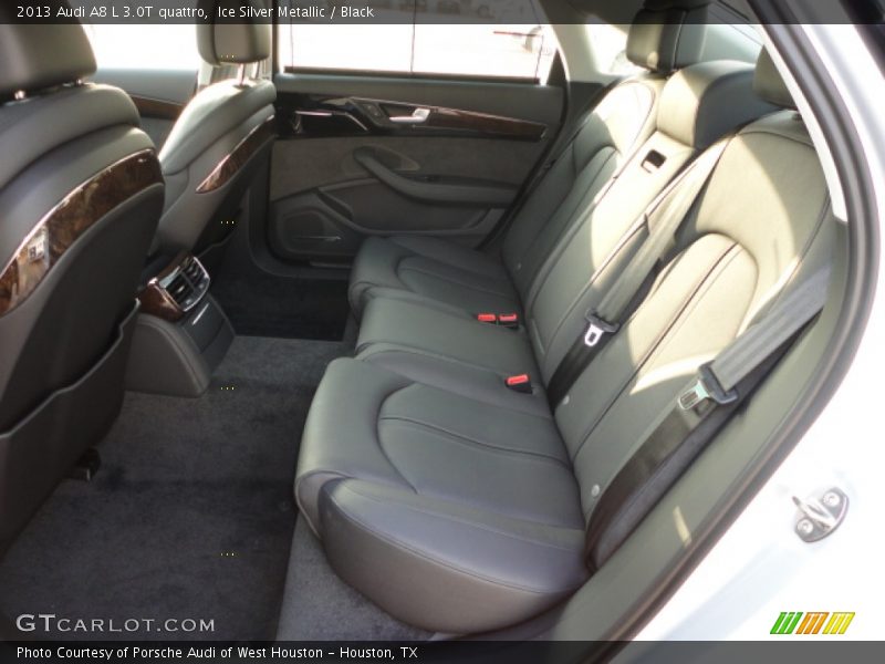Ice Silver Metallic / Black 2013 Audi A8 L 3.0T quattro