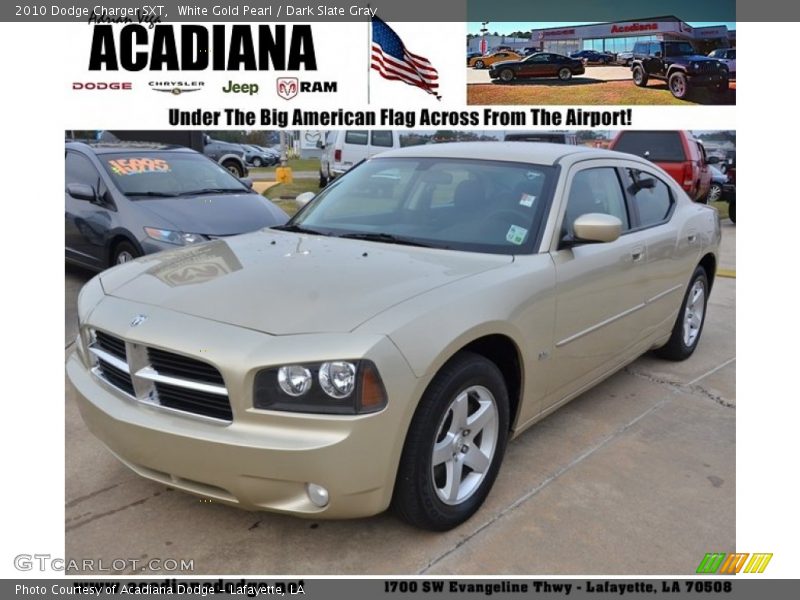 White Gold Pearl / Dark Slate Gray 2010 Dodge Charger SXT
