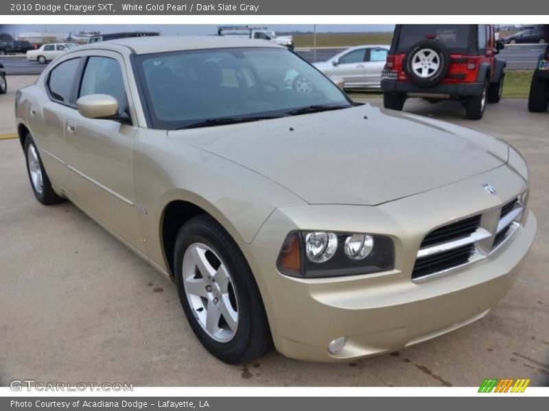 White Gold Pearl / Dark Slate Gray 2010 Dodge Charger SXT