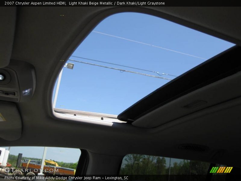 Light Khaki Beige Metallic / Dark Khaki/Light Graystone 2007 Chrysler Aspen Limited HEMI