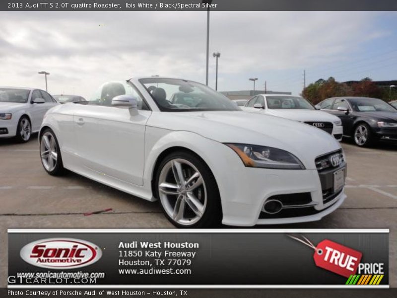 Ibis White / Black/Spectral Silver 2013 Audi TT S 2.0T quattro Roadster