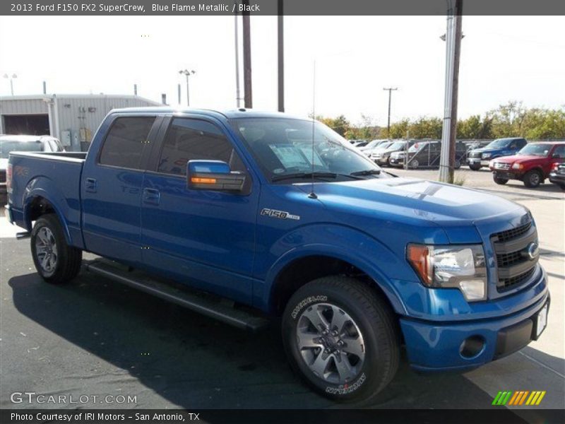 Blue Flame Metallic / Black 2013 Ford F150 FX2 SuperCrew