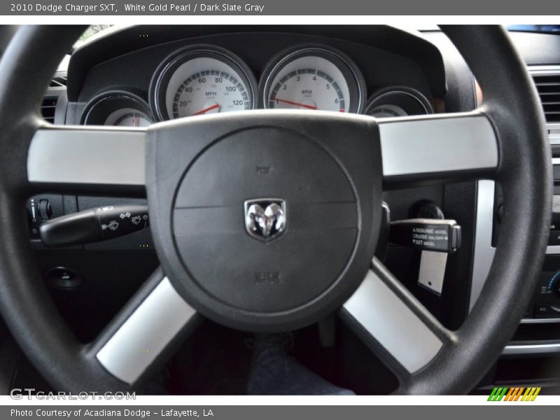 White Gold Pearl / Dark Slate Gray 2010 Dodge Charger SXT