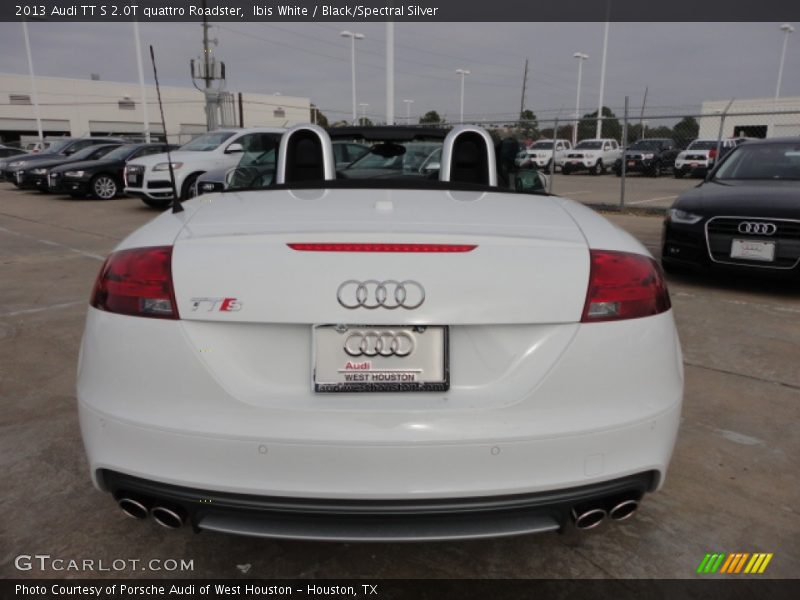 Ibis White / Black/Spectral Silver 2013 Audi TT S 2.0T quattro Roadster