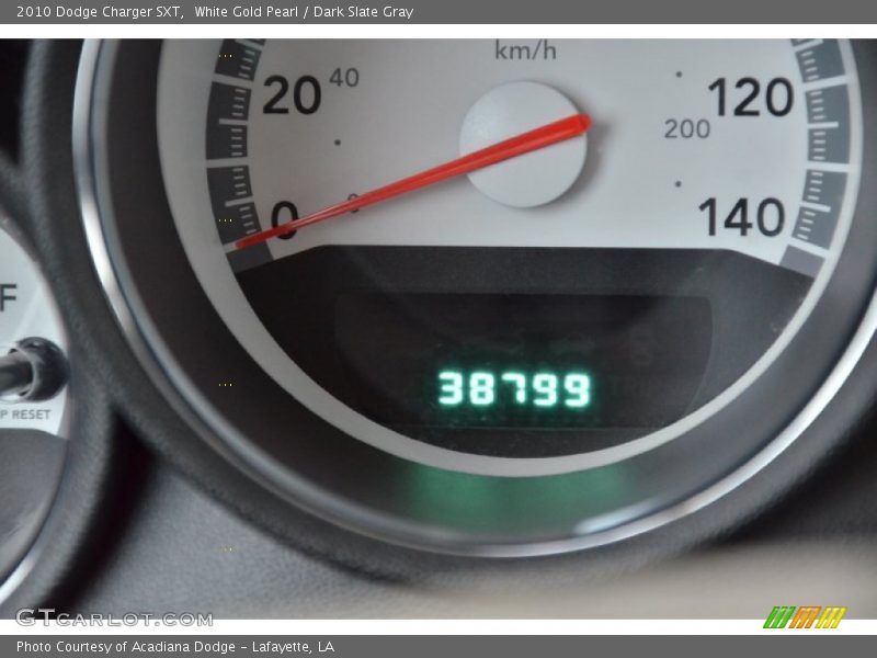 White Gold Pearl / Dark Slate Gray 2010 Dodge Charger SXT