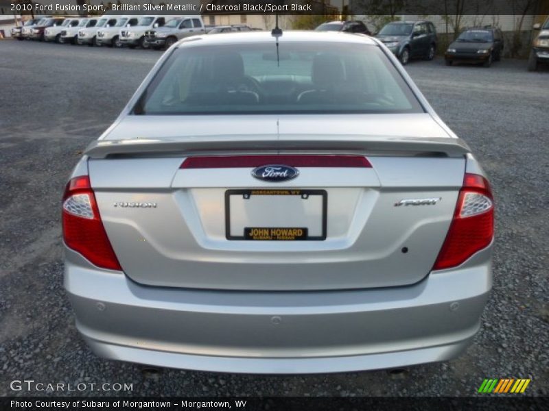 Brilliant Silver Metallic / Charcoal Black/Sport Black 2010 Ford Fusion Sport