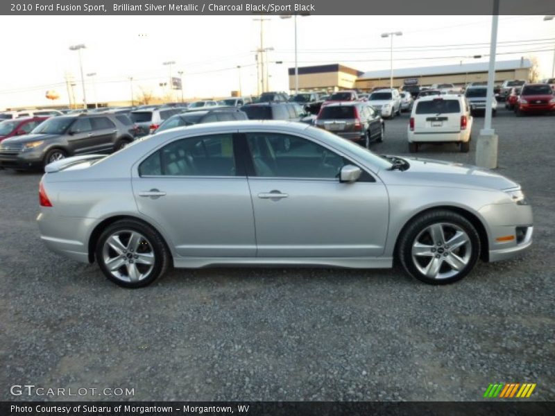 Brilliant Silver Metallic / Charcoal Black/Sport Black 2010 Ford Fusion Sport