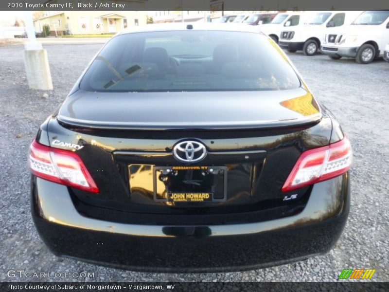 Black / Ash Gray 2010 Toyota Camry LE