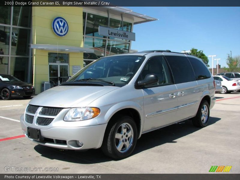 Bright Silver Metallic / Gray 2003 Dodge Grand Caravan ES
