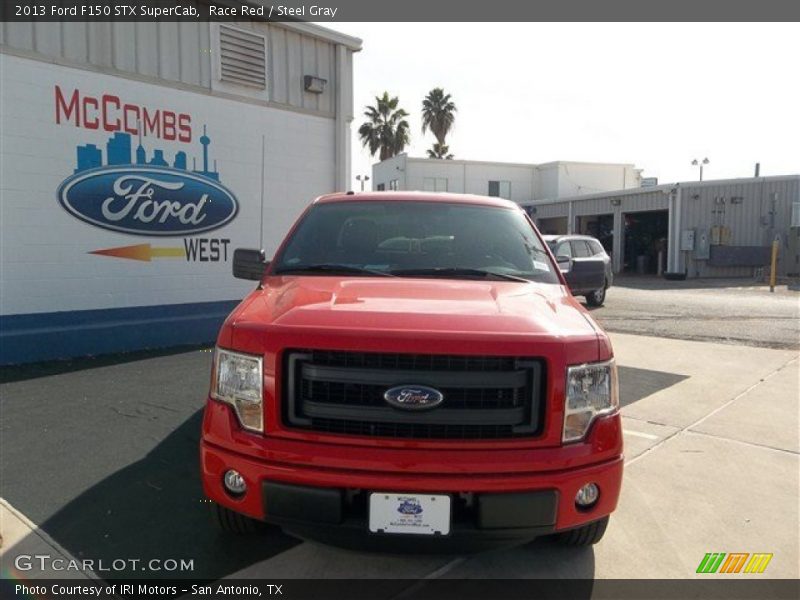 Race Red / Steel Gray 2013 Ford F150 STX SuperCab