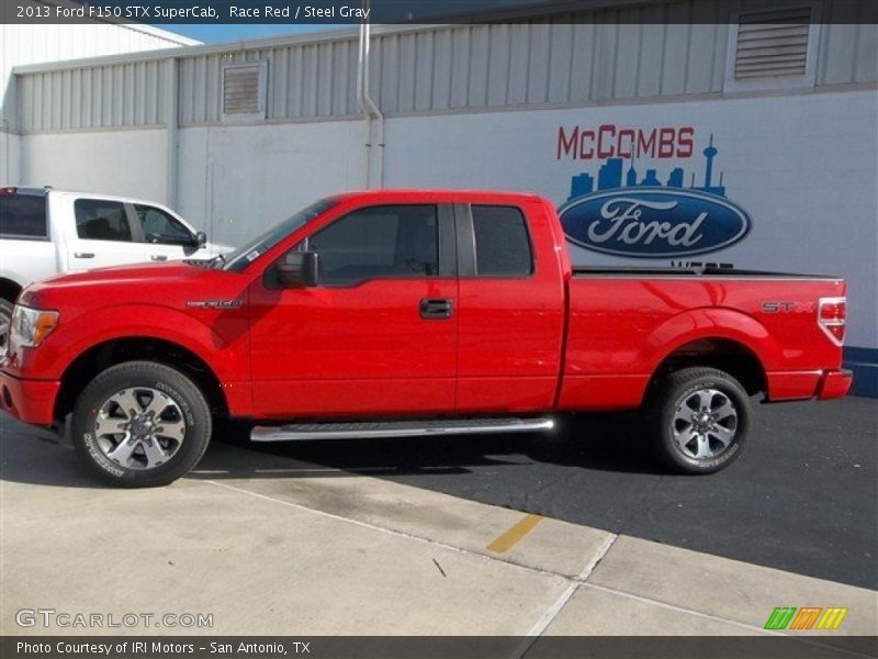 Race Red / Steel Gray 2013 Ford F150 STX SuperCab