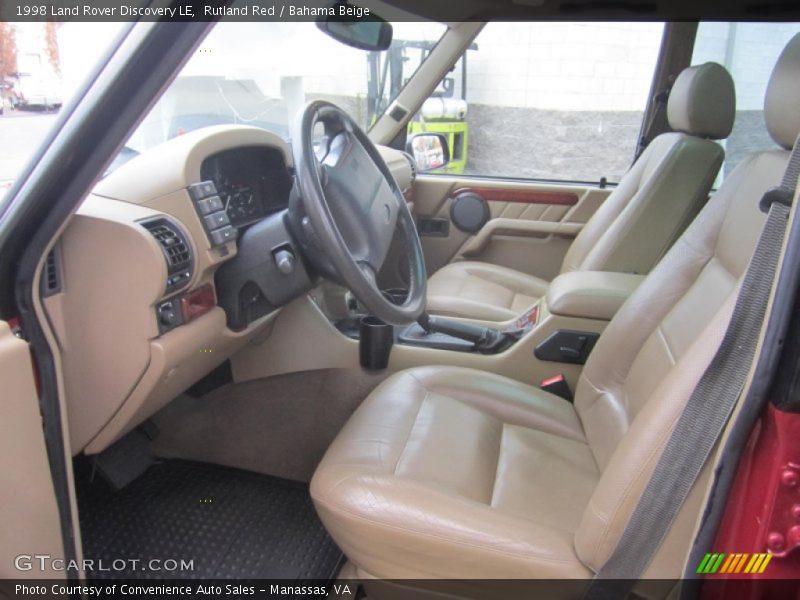 Front Seat of 1998 Discovery LE