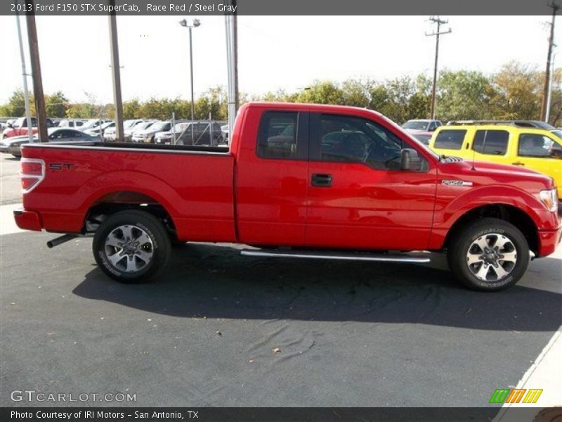 Race Red / Steel Gray 2013 Ford F150 STX SuperCab