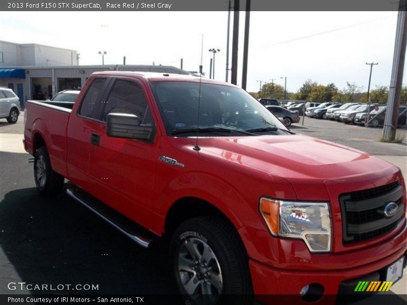 Race Red / Steel Gray 2013 Ford F150 STX SuperCab