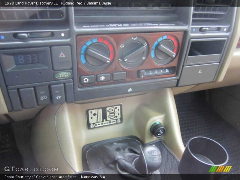 Controls of 1998 Discovery LE