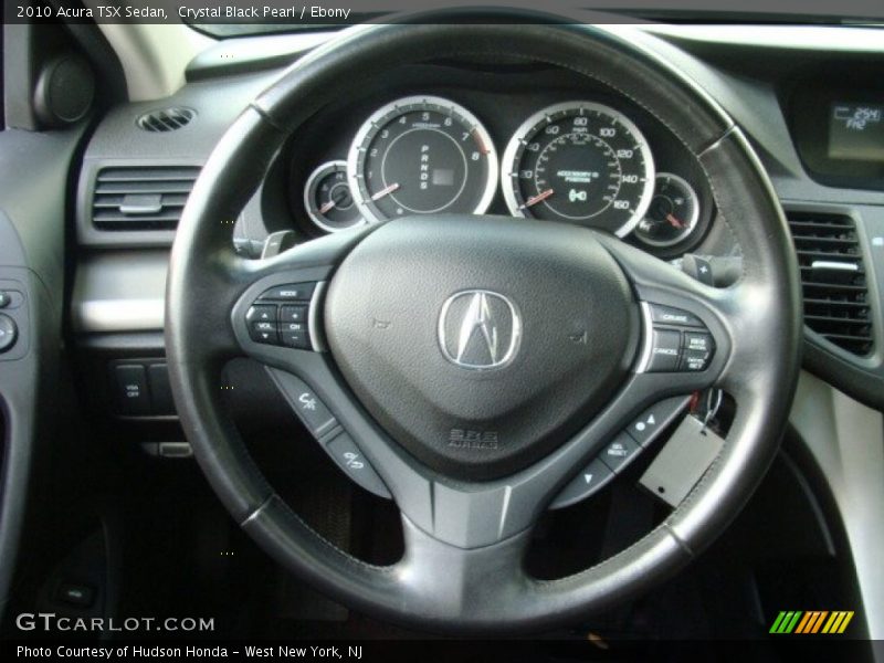 Crystal Black Pearl / Ebony 2010 Acura TSX Sedan