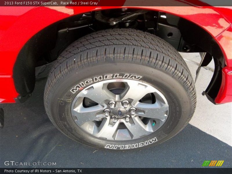 Race Red / Steel Gray 2013 Ford F150 STX SuperCab