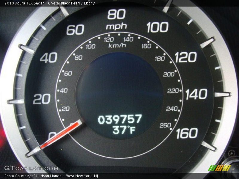 Crystal Black Pearl / Ebony 2010 Acura TSX Sedan