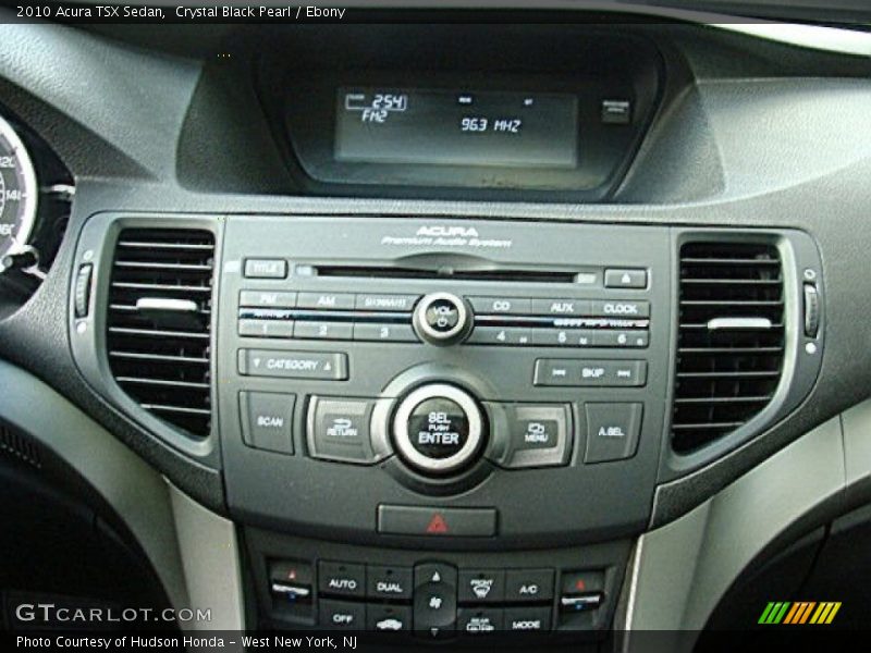Crystal Black Pearl / Ebony 2010 Acura TSX Sedan
