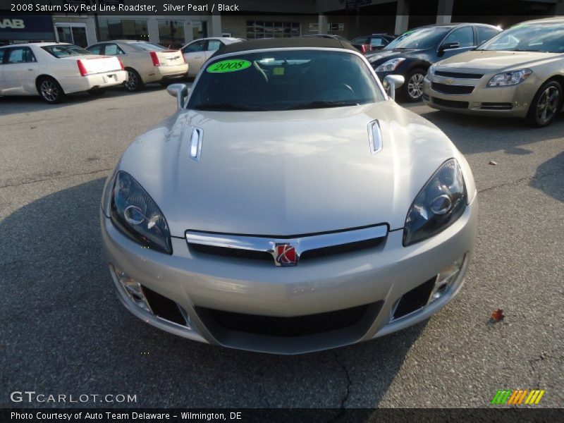 Silver Pearl / Black 2008 Saturn Sky Red Line Roadster