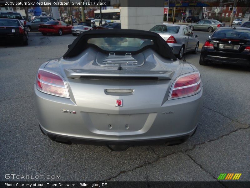 Silver Pearl / Black 2008 Saturn Sky Red Line Roadster