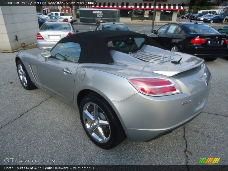 Silver Pearl / Black 2008 Saturn Sky Red Line Roadster