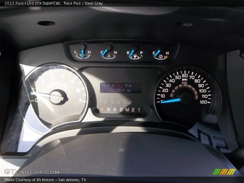 Race Red / Steel Gray 2013 Ford F150 STX SuperCab