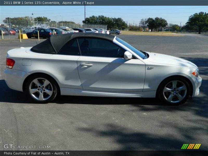 Alpine White / Taupe 2011 BMW 1 Series 135i Convertible