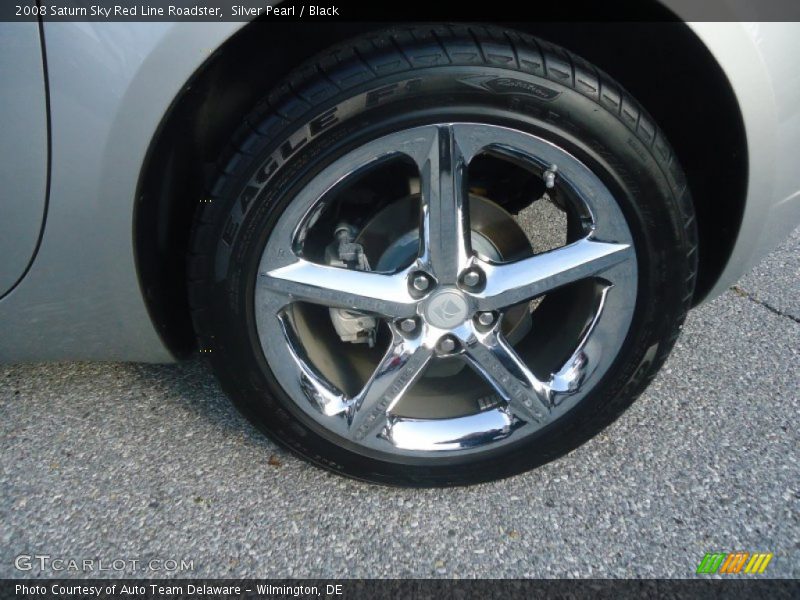 Silver Pearl / Black 2008 Saturn Sky Red Line Roadster