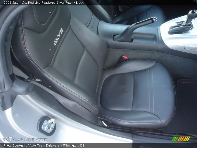 Silver Pearl / Black 2008 Saturn Sky Red Line Roadster