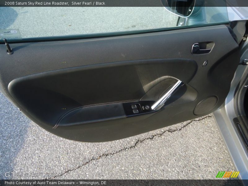 Silver Pearl / Black 2008 Saturn Sky Red Line Roadster