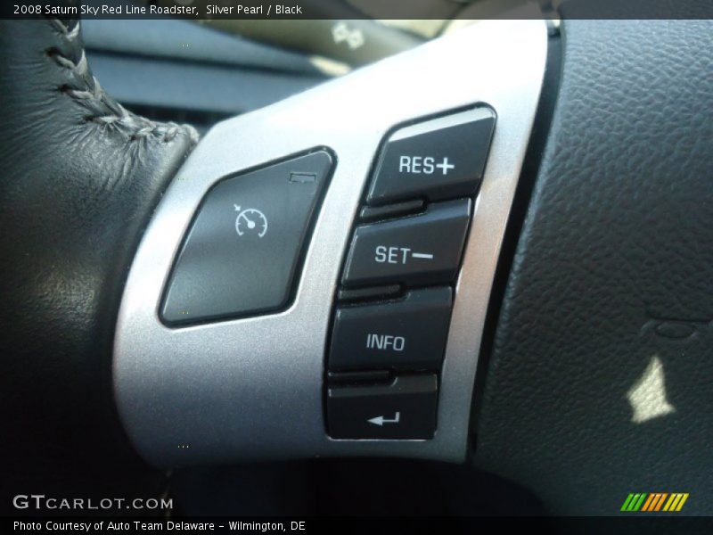 Silver Pearl / Black 2008 Saturn Sky Red Line Roadster
