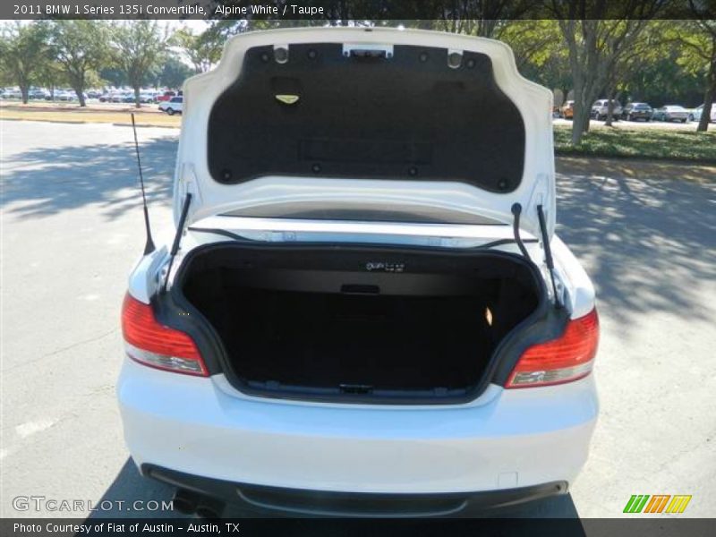 Alpine White / Taupe 2011 BMW 1 Series 135i Convertible