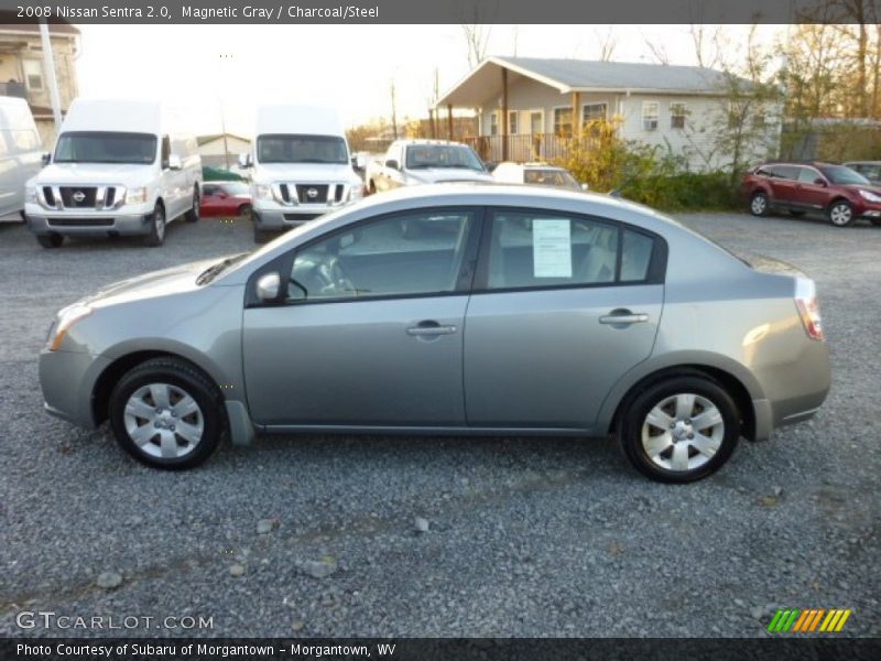 Magnetic Gray / Charcoal/Steel 2008 Nissan Sentra 2.0