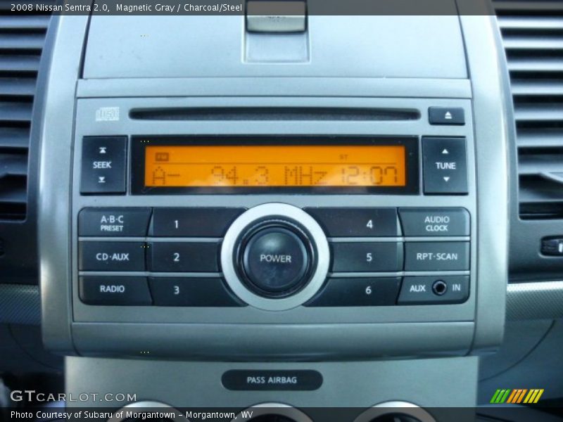 Magnetic Gray / Charcoal/Steel 2008 Nissan Sentra 2.0
