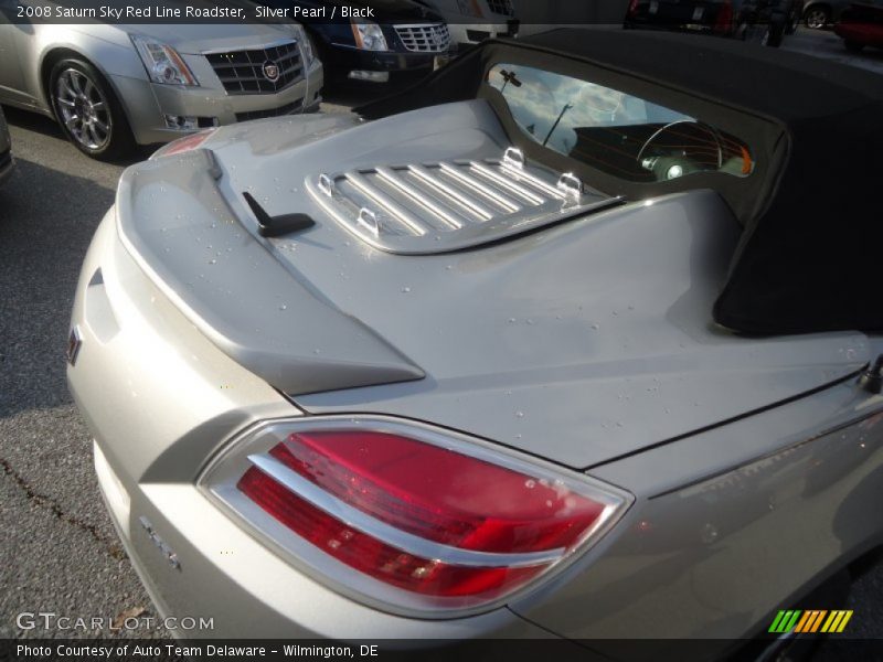 Silver Pearl / Black 2008 Saturn Sky Red Line Roadster