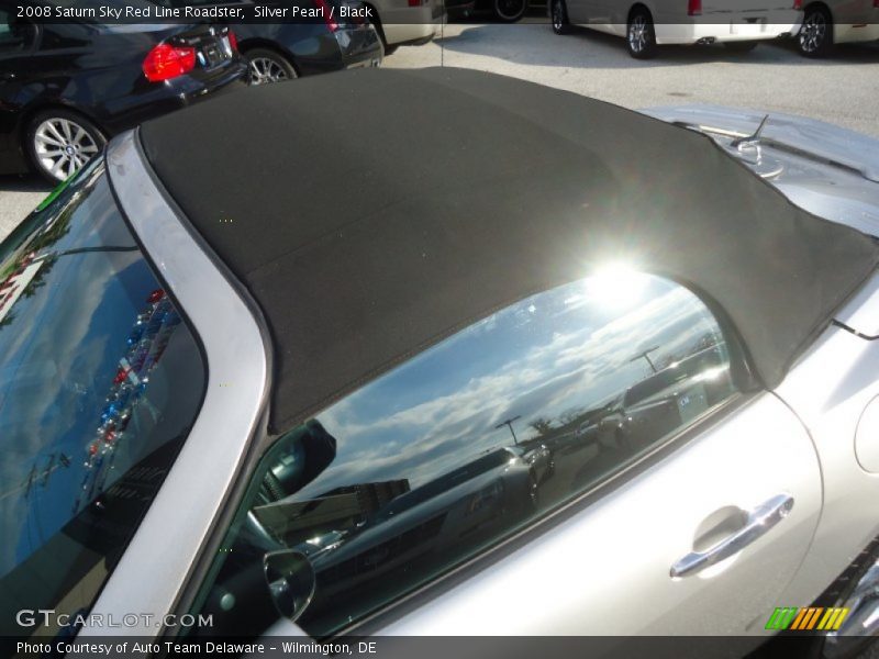 Silver Pearl / Black 2008 Saturn Sky Red Line Roadster