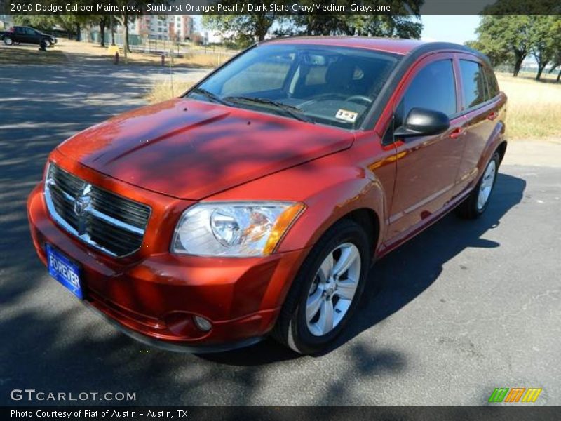 Sunburst Orange Pearl / Dark Slate Gray/Medium Graystone 2010 Dodge Caliber Mainstreet