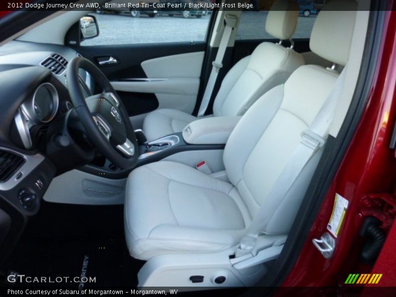 Front Seat of 2012 Journey Crew AWD