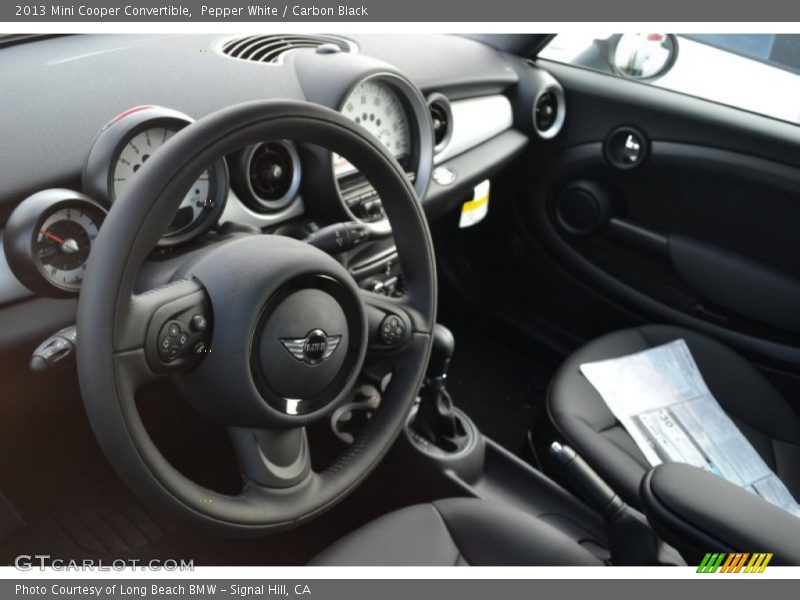 Pepper White / Carbon Black 2013 Mini Cooper Convertible