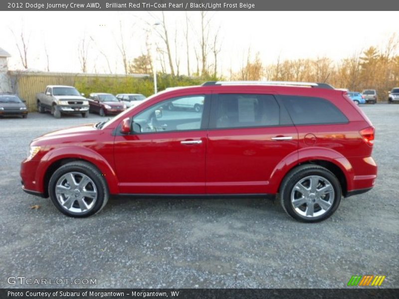  2012 Journey Crew AWD Brilliant Red Tri-Coat Pearl