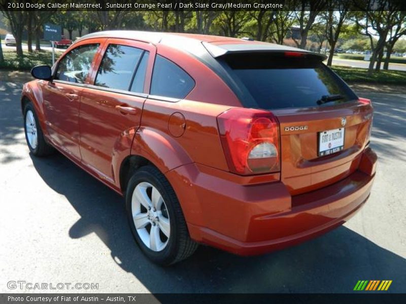 Sunburst Orange Pearl / Dark Slate Gray/Medium Graystone 2010 Dodge Caliber Mainstreet