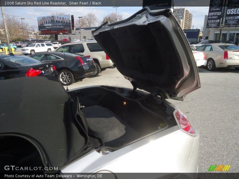 Silver Pearl / Black 2008 Saturn Sky Red Line Roadster