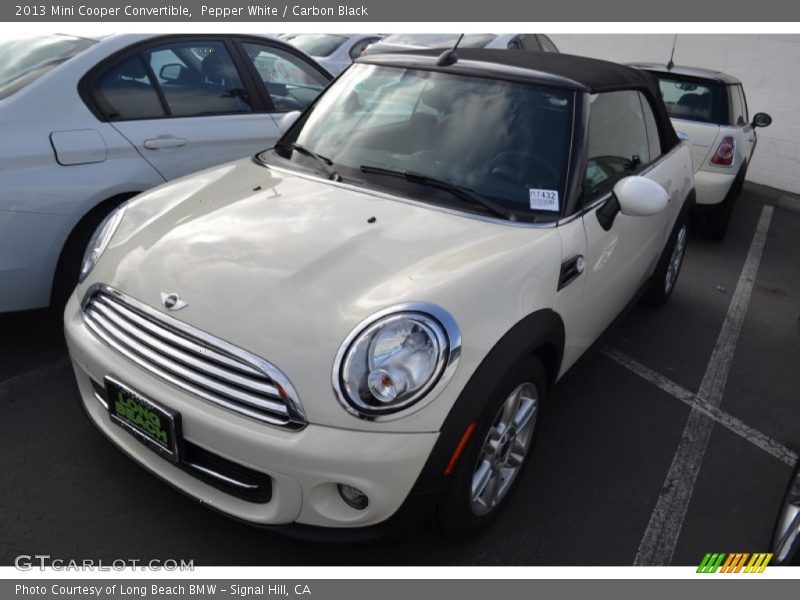 Pepper White / Carbon Black 2013 Mini Cooper Convertible