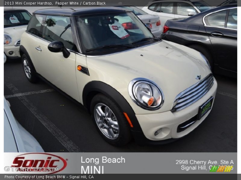 Pepper White / Carbon Black 2013 Mini Cooper Hardtop
