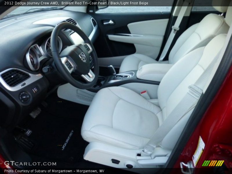 Front Seat of 2012 Journey Crew AWD