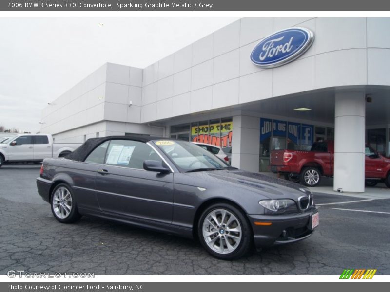 Sparkling Graphite Metallic / Grey 2006 BMW 3 Series 330i Convertible
