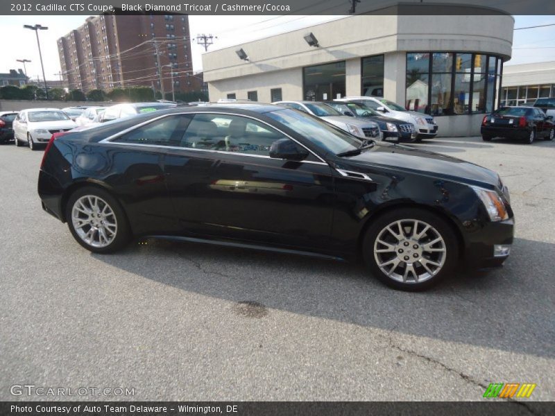 Black Diamond Tricoat / Cashmere/Cocoa 2012 Cadillac CTS Coupe