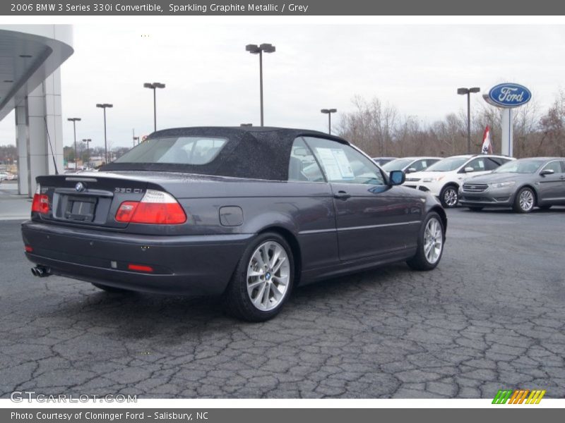 Sparkling Graphite Metallic / Grey 2006 BMW 3 Series 330i Convertible