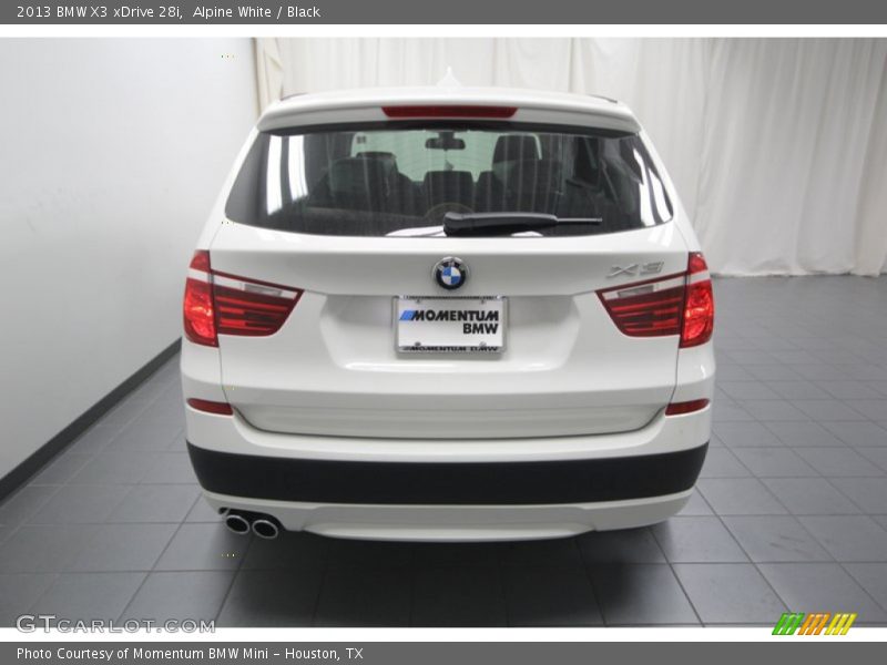 Alpine White / Black 2013 BMW X3 xDrive 28i